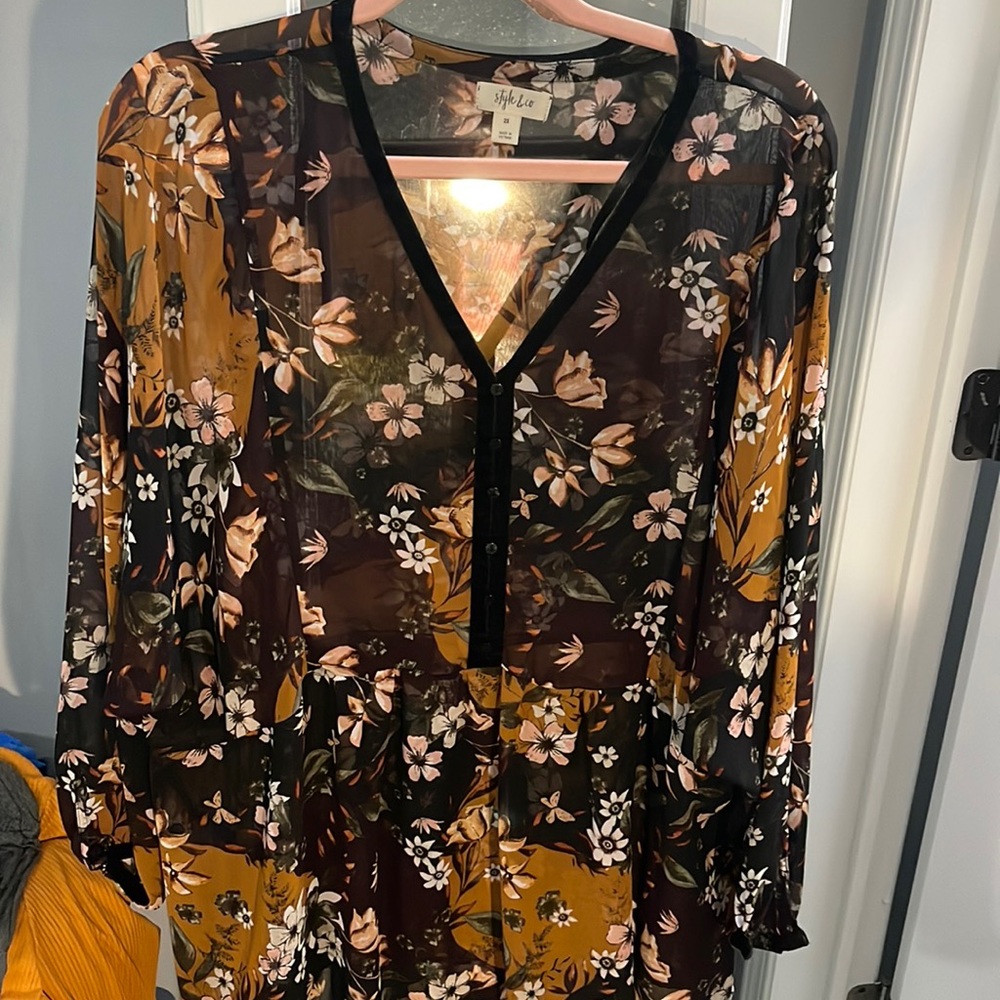 Cute fall blouse
